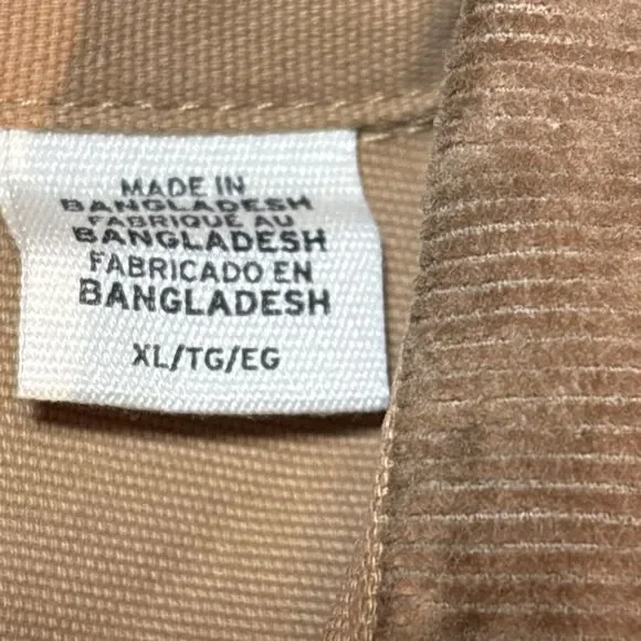 Levi Strauss Utility Shirt Jacket Canvas Snap Up Signature Collection Tan XL NWT - Picture 7 of 16